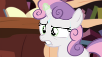 Sweetie Belle struggling with magic S4E15