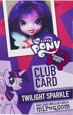 Twilight Sparkle Equestria Girls Club card
