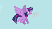 Twilight coughing up cloud S4E01