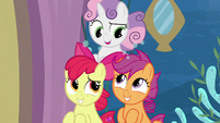 Cutie Mark Crusaders amused by Twilight S8E6