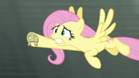 Fluttershy flying at high speed S4E10