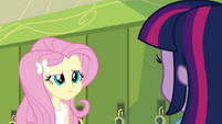 Fluttershy shaking her head EG