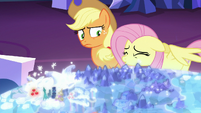 Fluttershy shuddering with worry S6E20