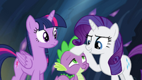 Rarity talking to Twilight about her key S4E25