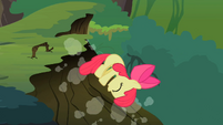 Apple Bloom falls down the cliff S2E06