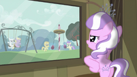 Diamond Tiara looking out through the window S2E23