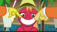 Discord curls Big Mac's mouth into a grin S8E10