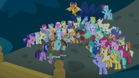 Friendship students cheer for Rockhoof S8E21