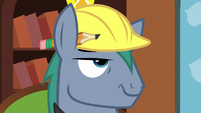 Hard Hat smirking confidently S7E5