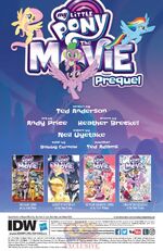 MLP The Movie Prequel issue 1 credits page