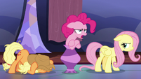 Pinkie Pie crosses her hooves in frustration S7E14