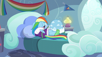 Rainbow Dash sulking on her bed S5E5