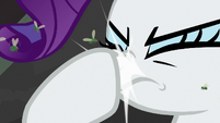 Rarity smacks herself in the nose S8E25
