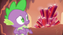 Spike looks back at the scepter S6E5