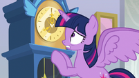 Twilight Sparkle looking at the time S8E25