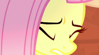 Fluttershy stops falling with eyes closed S9E21