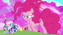 Pinkie Pie filled with chaos magic S9E25