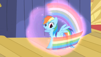 Rainbow about to fall under Trixie's spell S1E06