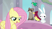 Fluttershy practicing being a teacher S8E1