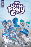 My Little Pony Black, White & Blue cover A