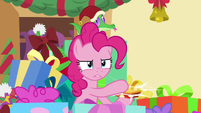 Pinkie Pie crushes another gift box MLPBGE