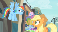 "I know. Ponies just bursting into song in random places at the drop of a hat?"