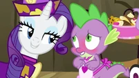 Spikey-Wikey blushing.