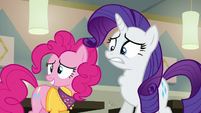 Rarity gulping nervously S6E12