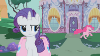 Rarity watches Pinkie gallop away S1E10