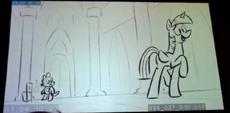 S5E25 animatic - Twilight and Spike enter the castle