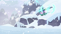 Starlight and Chrysalis appear on snowy mountain S9E24