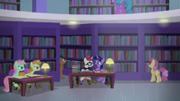 Twilight and Moon Dancer about to argue S5E12