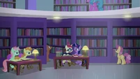 Twilight and Moon Dancer about to argue S5E12