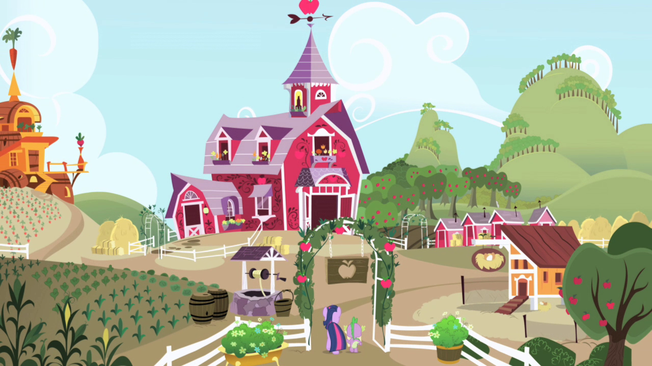 My little pony applejack's sweet apple barn playset top