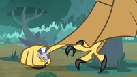 Zecora gets grabbed by the roc's claw S8E11