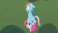 Pinkie Pie Rainbow Dash cartoon chase S01E05