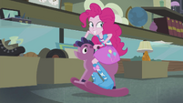 Pinkie Pie on a rocking horse EG2