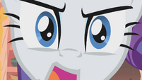 Rarity mad in a close-up S1E8