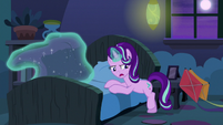 Starlight Glimmer climbing into bed S6E25