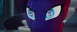 Tempest looking intensely at the Storm King MLPTM