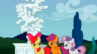The Cutie Mark Crusaders after bumping to Discord S2E01