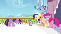 Twilight's friends angry at Spike S4E25