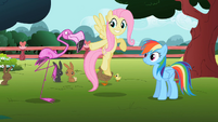 Fluttershy 'hot pink flamingo' S2E07