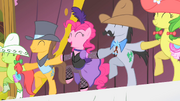 Pinkie Pie and Appleloosa Ponies Cancan S1E21