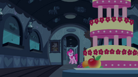 Pinkie Pie looking at the MMMM S2E24