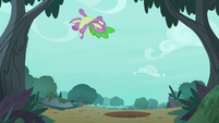 Spike flying gracelessly S8E11