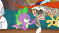 Spike throws cards in Discord's face S6E17