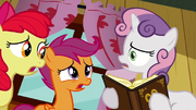 Sweetie Belle percebendo o erro que elas fizeram T2E17