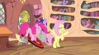 Pinkie Pie enters the library S4E11