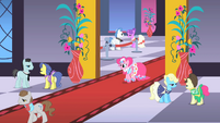 Pinkie Pie smiling on the red carpet S1E26